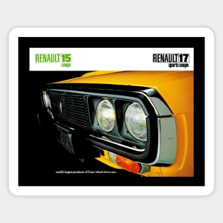 RENAULT 15 and 17  - brochure Sticker